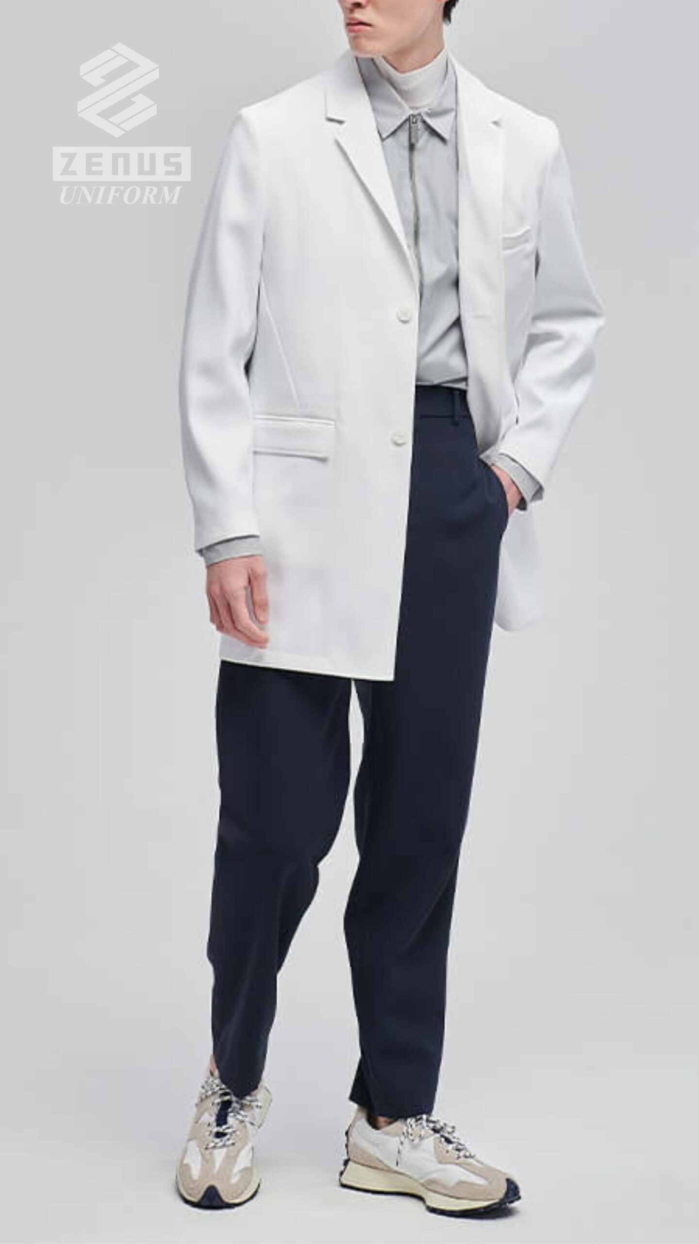 醫生袍, 醫師袍, Zenus Uniform 醫生衫 -pic001
