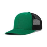 貨車帽, 卡車帽, 卡車司機帽 2_凱利綠色+黑色
