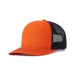 貨車帽, 卡車帽, 卡車司機帽 2_橙色+黑色