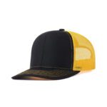 貨車帽, 卡車帽, 卡車司機帽 2_黑色+金色