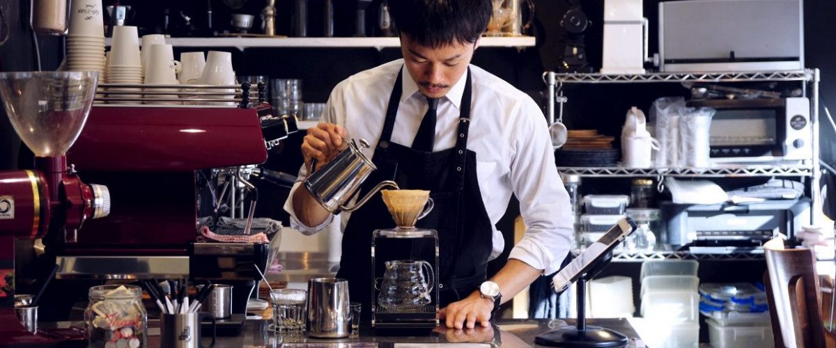 半身圍裙, 半截圍裙, Zenus Uniform -man making coffee